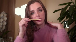 Asmr- Fast And Aggressive Pen Noms Kissing And Mouth Sounds