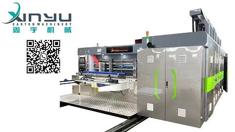 XY-H High speed automatic 3 colors flexo printer slotter rotary die-cutter machine #diace #xinyu