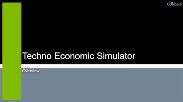 Collaborit AME Techno-Economic Modelling - Overview