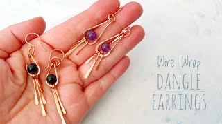 DIY Wire Earrings  Easy Wire Jewelry For Beginners  Handmade Jewelry Ideas