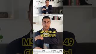 MSA lição 49 clave de Sol #solfejo #musicacomjadiael #musica #lerpartitura