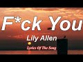 Lily allen   fuck you lyrics no one wants your opinion