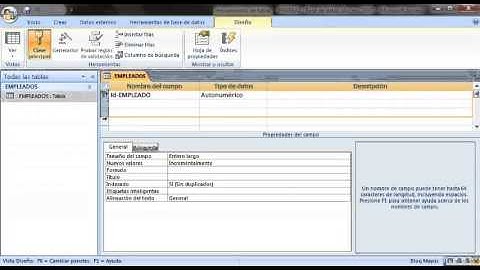 Acces 2007   Tutorial base de datos  tablas, relaciones, consultas, formularios e informes Part 1 4
