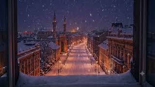 (No Ads) Winter snow ambience | Sounds of Falling Snow, soft white noise for sleep screenshot 5