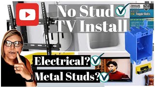 How To - TV Mount and Electrical Install without Studs or with Metal Studs by How I Did It 5,212 views 4 years ago 5 minutes, 53 seconds