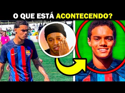 O Filho do Ronaldinho é um Fracasso!? Atualizações de João Mendes no Barcelona