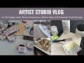 Artist Studio Vlog: An Art Haul, Gesso Comparison, Encaustic paint storage, and a winter hike