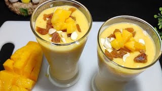 गर्मियों में सिर्फ 3 मिनट में बनाएं ठंडा ठंडा मैंगो शेक || mango shek banane ka aasan tarika ||