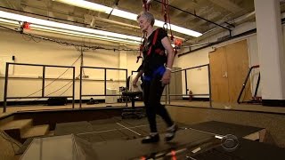 Seniors learn how to fall, with a lot of help