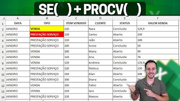 SE + PROCV no Excel | Formula dentro de Formula | Função Aninhada