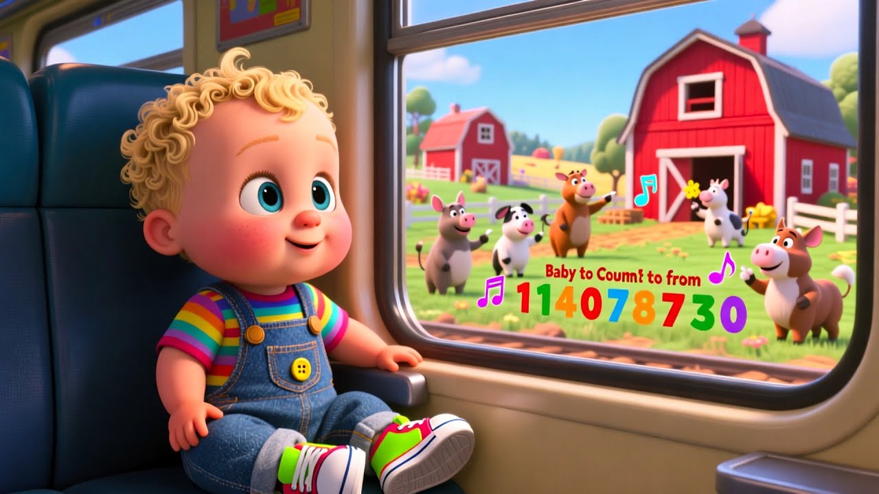 Train Ride Learning Fun 🚂🎉 | Learn ABC, 123 & Colors for Kids | Preschool Educational Adventure