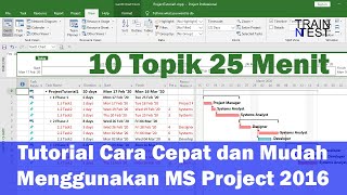 Tutorial Cara Cepat dan Mudah Belajar Menggunakan MS Project 2016 | Manajemen Proyek TI screenshot 5