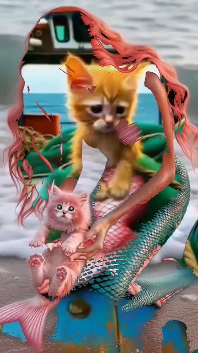 mermaid and cat story#cat#viral #cute #shortvideo#youtube - YouTube