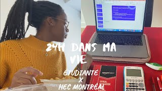 24H DANS MA VIE D'ÉTUDIANTE || HEC Montréal || Mathilde gft