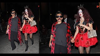 Recently Engaged Couple Camila Mendes And Rudy Mancuso Attend Vas J Morgans Halloween Party In La