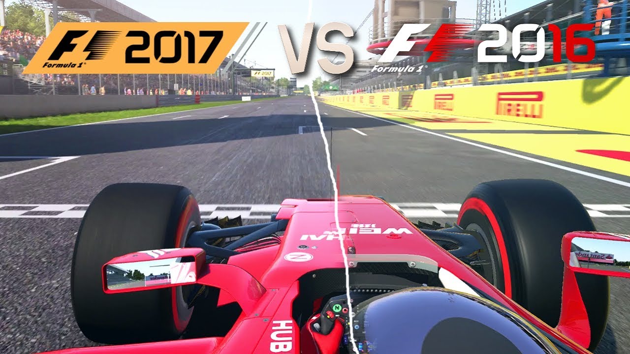 F1 2017 Vs F1 2016 Graphics Sound Comparison Youtube