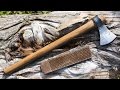 How to Make a Small Forge Welded Tomahawk Out of A Farrier's Rasp