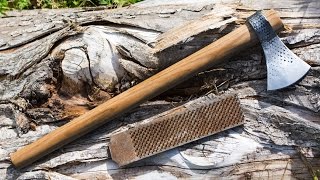 How to Make a Small Forge Welded Tomahawk Out of A Farrier's Rasp