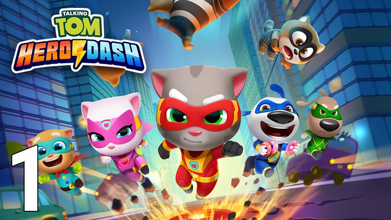 🦝⚡ Invasão dos guaxinins em Talking Tom Hero Dash! (TODOS os