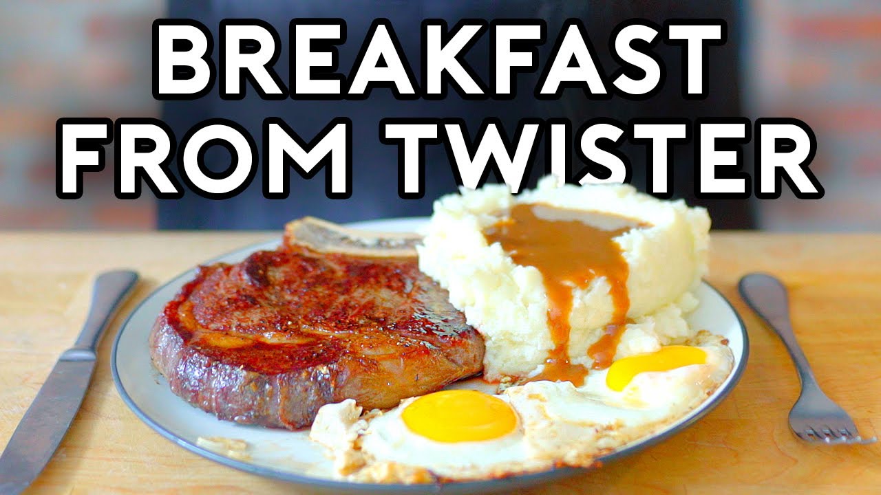 Binging with Babish: Steak, Eggs and Gravy from Twister | Babish Culinary Universe