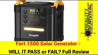 Solar Generator Review - BougeRV Fort 1500 by Reality Survival 485 views 3 months ago 28 minutes