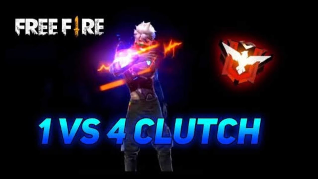 FREE FIRE 1 vs 4 || MONTAGE BEST CLUTCH EVER / WITH REGIONAL NUMBER 4 ...