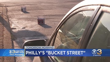 Philly Residents Using Buckets To Save Parking Spaces