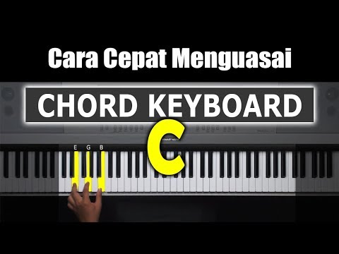 Belajar Chord Keyboard - Chord dasar C bentuk 1 | Belajar Piano Keyboard