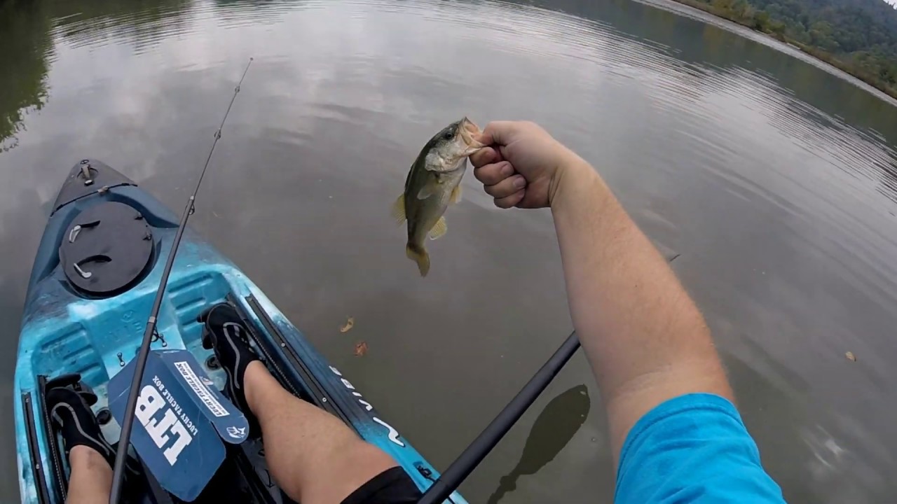 Kayak Fishing Big ponds Early Fall Bass Fishing YouTube