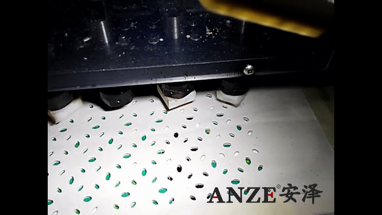 ANZE CNC leather punching machine for fabric perforating YouTube