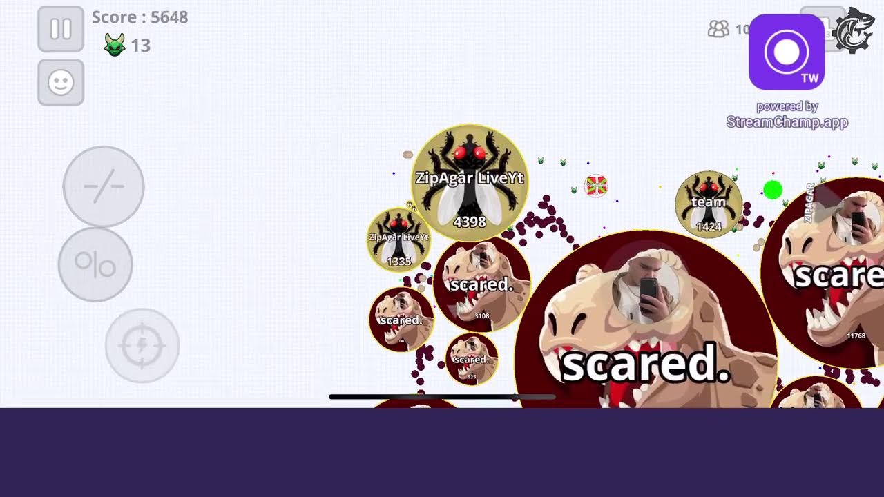 ZipAgar LiveYT AGARIO MOBILE LIVE