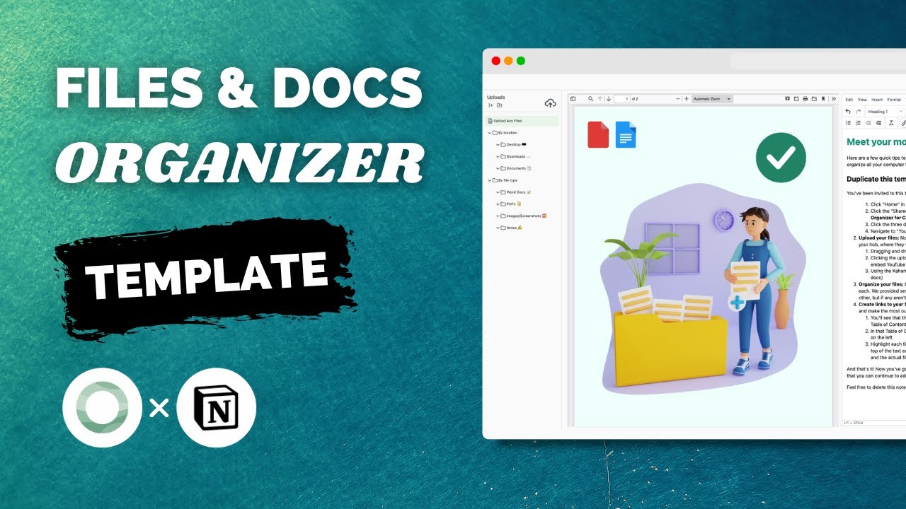 How to Best Organize Your Computer Files (PDFs + docs + tabs) | Notion
