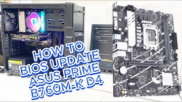 HOW TO BIOS UPDATE ASUS PRIME B760M-K D4 | BIOS UPDATE WITH   I7-14700F