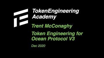 Token Engineering for Ocean Protocol V3 | Trent McConaghy