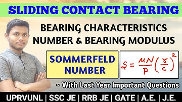 Bearing Characteristic Number and Bearing Modulus | Sommerfeld Number for Journal Bearing