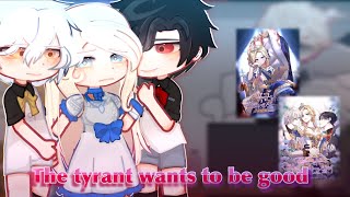 The tyrant wants to be good reacts to // Gacha club // • Not_kiko • // GCRV