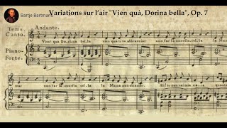 Carl Maria von Weber - 7 Variations sur l’air "Vien quà, Dorina bella", Op. 7 (1807)