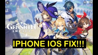 GENSHIN IMPACT IOS IPHONE CRASH FIX!!!