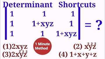 Determinant Trick for Class 12/JEE MAINS/NDA/AIR FORCE Group X/NAVY SSR @DhimanRajeshDhiman#shorts