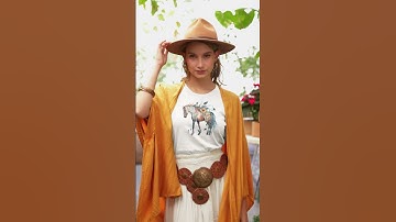 Thumbnail of Bella canvas tee video featuring a woman in an outfit inspired by a boho aesthetic 7716v 1