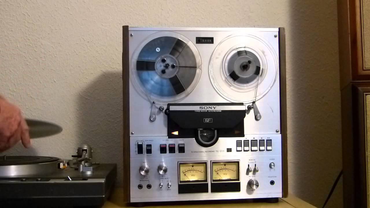 SONY TC-558 auto-reverse stereo open reel to reel tape deck - YouTube