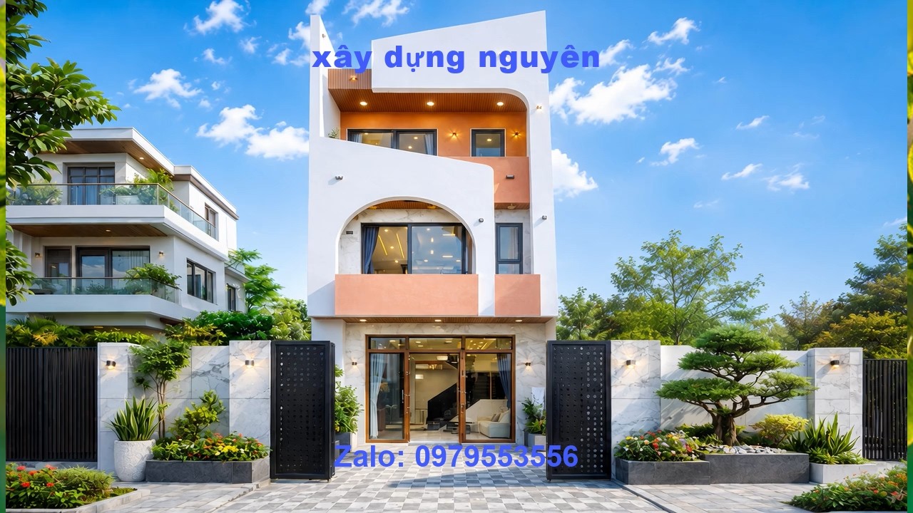 Mẫu Nhà Ống 3 Tầng Diện Tích 5x24m Thiết Kế 5 Phòng Ngủ #nha3tang