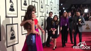 Besties selena gomez and taylor swift rule the carpet at 58th grammy
awards