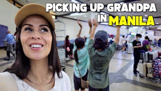 My ParentinLaw is Arriving in Manila, NAIA | His First Time Experiencing Philippines