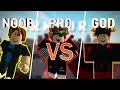 로블록스 파쿠르 noob vs pro vs god!! / Roblox Parkour noob vs pro vs god