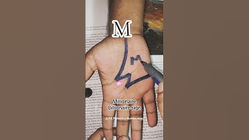 M sign #wealth #rich #palmistry #shorts