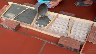 Creating Cement Plant Pots From Egg Trays And PVC pipes -  Simple And Creative