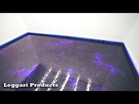 Epic Galaxy Epoxy Floor Design | Bright & Bold Metallic Colors Used | Designer Floor