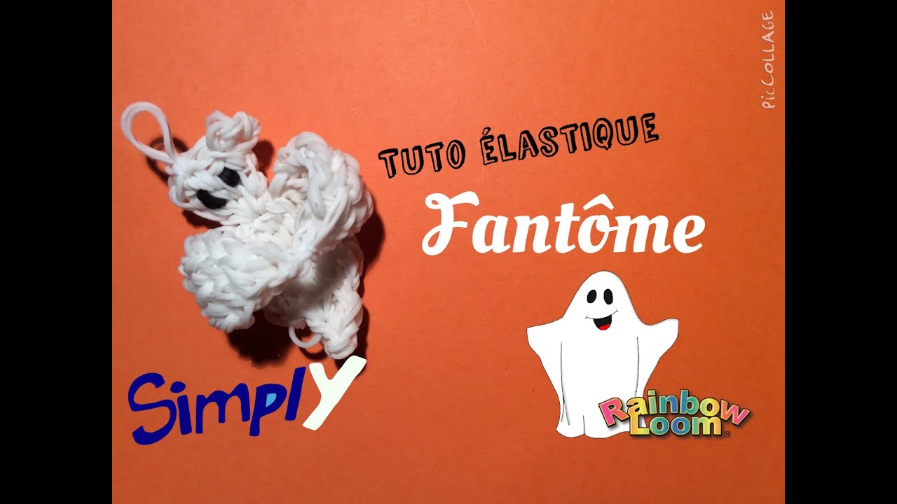 Tuto Halloween #3} Fantôme en élastiques Rainbow Loom | Simply