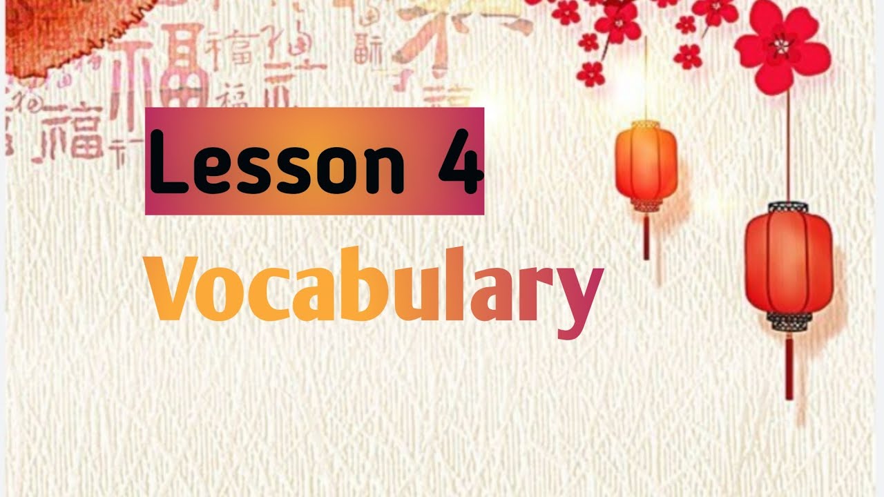 Minna no Nihongo Lesson no. 4 Vocabulary - YouTube